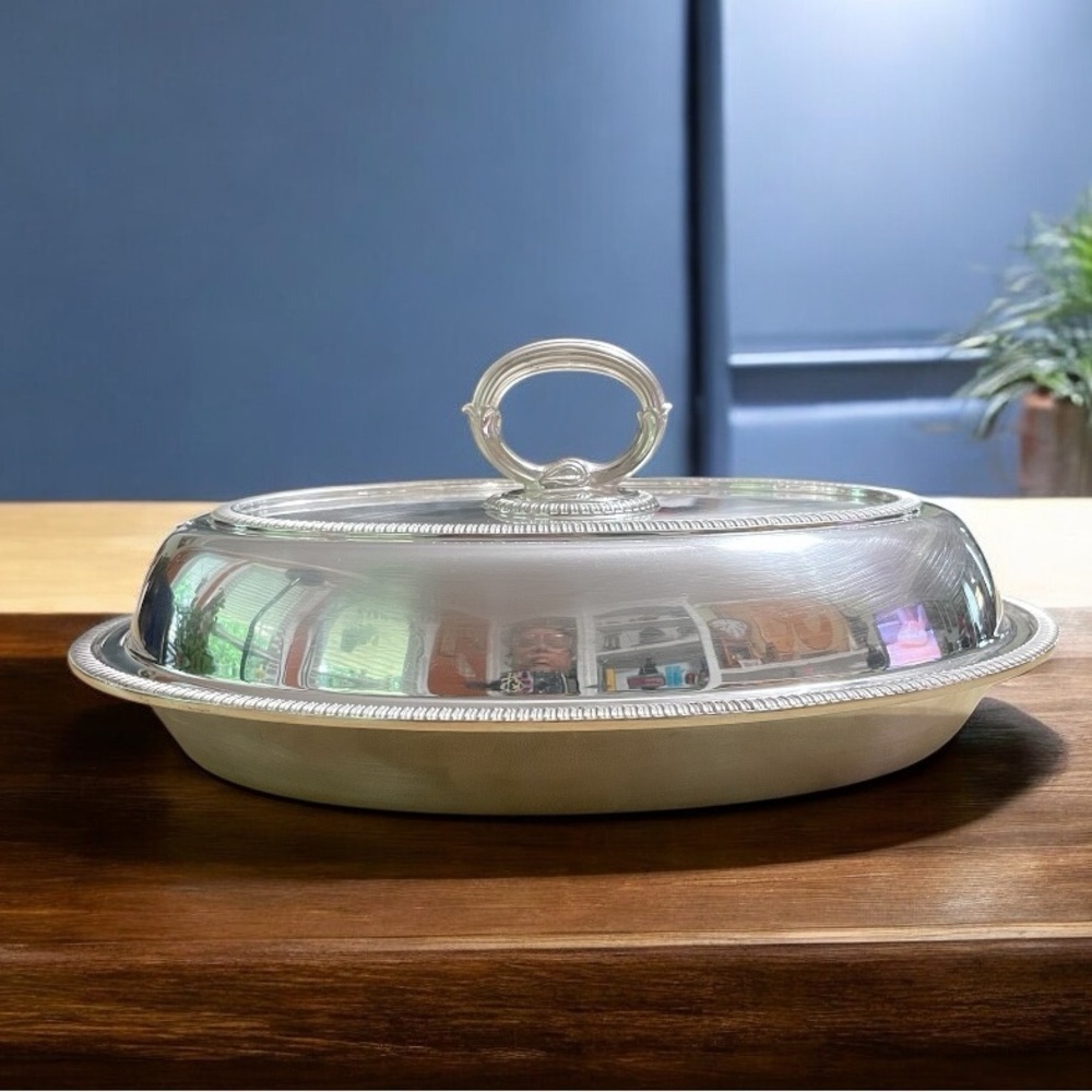 Vintage EPNS Silver Plated Serving Dish made in England